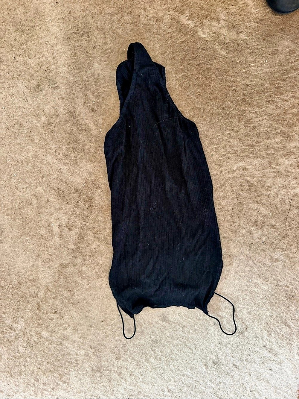 Brandy bodysuit Black Lace Halter Mini Dress